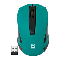 Мышь беспроводная Defender MM-605 классическая USB зеленый (1/40)