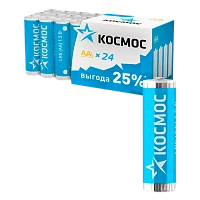 Батарейка Космос LR6 AA BOX24 Alkaline 1.5V (24/480)