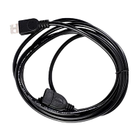 Кабель Ergolux ELX-EC01P-USB USB (m)-USB (f) 2м ПВХ черный пакет с подвесом (1/10/150)