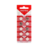 Батарейка Smartbuy G8/LR1120/LR55/391A/191 BL10 Alkaline 1.5V (10/200/2000)