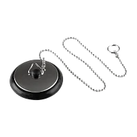 Пробка для ванной Рыжий кот SS-03 черный (1/12/144)