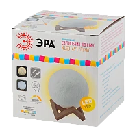 Ночник ЭРА NLED-491 6LED 1W 220V на основании рег.ярк./цвета белый (1/12)