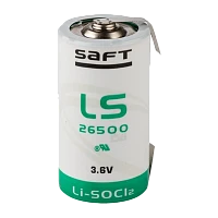 Батарейка Saft 26500 bulk Li-SOCl2 3.6V с выводами