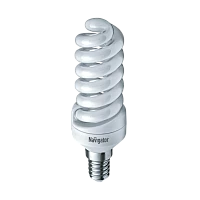 Лампа люминесцентная Navigator SH10 E14 15W 4000К 220-240V спираль (1/12/108)