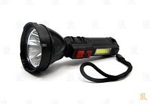 Фонарь универсальный Без бренда Y-1553 COB от аккумулятора водонепроницаемый черный