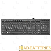 Клавиатура проводная Defender SM-530 UltraMate классическая USB 1.5м черный (1/20)