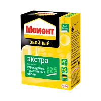 Клей Момент ЭКСТРА обойный 250г для структурных и текстильных обоев (1/24)