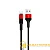 Кабель Borofone BX21 USB (m)-Lightning (m) 1.0м 2.4A нейлон красный (1/648)