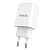 Сетевое З/У HOCO C61A 1USB 2.1A умная зарядка (IC) белый (1/21/126)