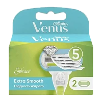 Сменные кассеты Gillette "Venus EMBRACE Extra Smooth" 5 лезвий 2шт. (цена за 1 шт) (2/20)