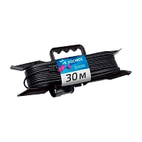 Удлинитель Космос 1р.С/З 16A 30.0м ПВС 2x1.5мм² на рамке (1/8)