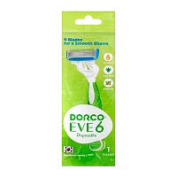 Бритва одноразовая DORCO "EVE6 SHAI Vanilla" 6 лезвий 1шт. (1/10/60)