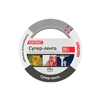 Клейкая лента Контакт Дом 50мм*25м армированная пленка серый (6/24)
