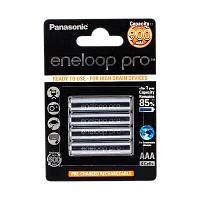 Аккумулятор предзаряженный RTU Panasonic HR03 AAA BL4 NI-MH eneloop pro 900mAh (4/48/576)