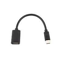 Переходник Atcom Type-C (m)-USB (f) 0.1м ПВХ черный (1/10/500)
