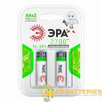 Аккумулятор бытовой ЭРА HR6 AA BL2 NI-MH 2700mAh (2/20/240/6000)