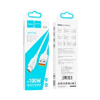 Кабель HOCO X93 USB (m)-Type-C (m) 1м 100W TPE белый (1/37/370)