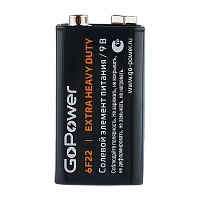 Батарейка GoPower Крона 6F22 SH1 Солевая 9V (1/10/200)