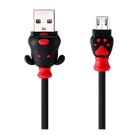 Кабель Remax RC-106m Fortune USB (m)-microUSB (m) 1м черный