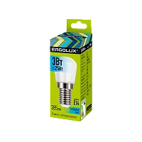 Лампа светодиодная Ergolux T26 E14 3W 4500К 220-240V для холодильника (1/10/50)
