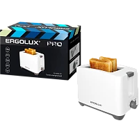 Тостер Ergolux ELX-ET02-C31 электрический двойной корпус белый серый (1/6)
