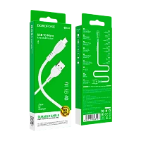 Кабель Borofone BX51 USB (m)-microUSB (m) 1м 2.0A ПВХ белый в коробке (1/360)