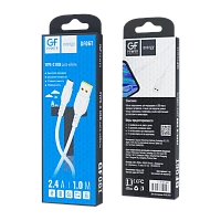 Кабель GFPower 06T USB (m)-Type-C (m) 1м 2.4A ПВХ белый (1/200/800)