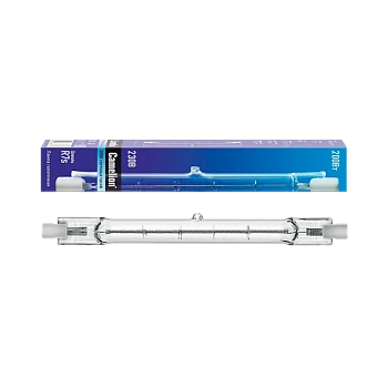 Лампа галогенная Camelion R7s 200W 220V трубка J118 прозрачная (1/50/500)