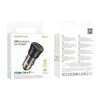 Автомобильное З/У Borofone BZ25 1USB+1Type-C 38W PD,QC черный (1/98/392)