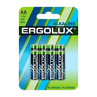 Батарейка Ergolux LR6 AA BL8 Alkaline 1.5V (8/48/576)