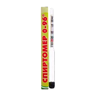 Спиртомер бытовой универсальный 0-96% (15,5*1,3*1,3см) (50/2000)