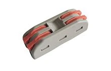 Строительно-монтажная клемма с рычажками проходная 2 полюса 0,08-4 мм2 (цена за 1 шт.)