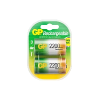 Аккумулятор бытовой GP HR20 D BL2 NI-MH 2200mAh в пластиковой упаковке (2/12/72)