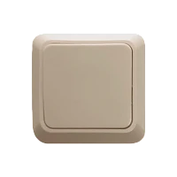 Выключатель Прогресс Fit 1-клав.10A ABS + Керамика бежевый (1/10/200)