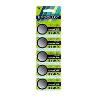 Батарейка Ergolux CR2032 BL5 Lithium 3V (5/100/2000)