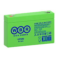 Аккумулятор свинцово-кислотный WBR GP690 6V 9Ah