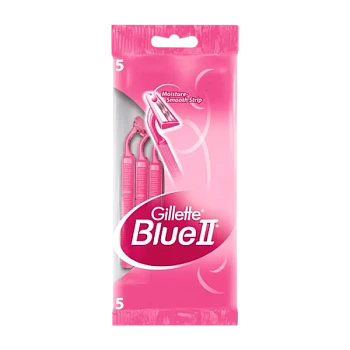 Бритва одноразовая Gillette "Blue II Plus Women" 2 лезвия ENG 5шт.