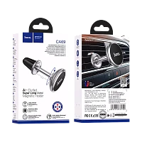 Держатель автомобильный HOCO CA69 в воздуховод магнит белый (1/108)