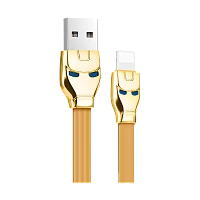 Кабель HOCO U14 USB (m)-Lightning (m) 1.2м 2.4A силикон золотой (1/50/300)