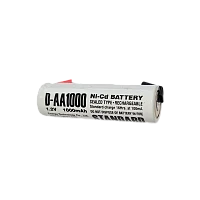 Аккумулятор ET D-AA1000-T с выводами (1/50/600)