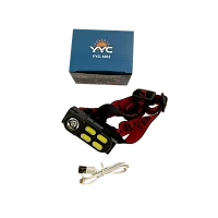 Фонарь налобный Без бренда YYC-1802 от аккумулятора черный