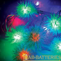 Гирлянда Космос 30LED 4.4м шарики и шишки нить 8 режимов ассорти (1/50)