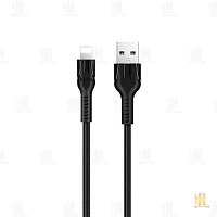 Кабель HOCO U31 USB (m)-Lightning (m) 1м нейлон черный