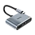 Переходник HOCO HB29 Type-C (m)-HDMI/VGA (f) серый (1/18/180)