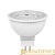 Лампа галогенная Osram MR16 GU5.3 50W 2800К 12V софит 50мм прозрачная