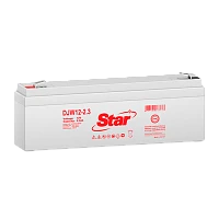 Аккумулятор свинцово-кислотный STAR DJW12-2.3 F1 12V 2.3Ah
