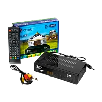 Приставка для цифрового ТВ OTAU T5000+C DVB-T/T2 металл черный (1/60)