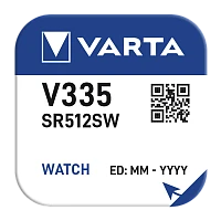 Батарейка Varta 335 (SR512SW) BL1 Silver Oxide 1.55V (1/10/100)