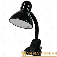 Светильник настольный Camelion KD-320 60W 230V E27 прищепка черный (1/12)
