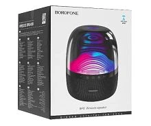 Портативная колонка Borofone BP8 bluetooth 5.0 подсветка черный